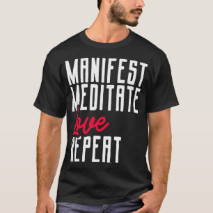 Camiseta Manifesto Medita Amor Repete Mindset e Lei de A