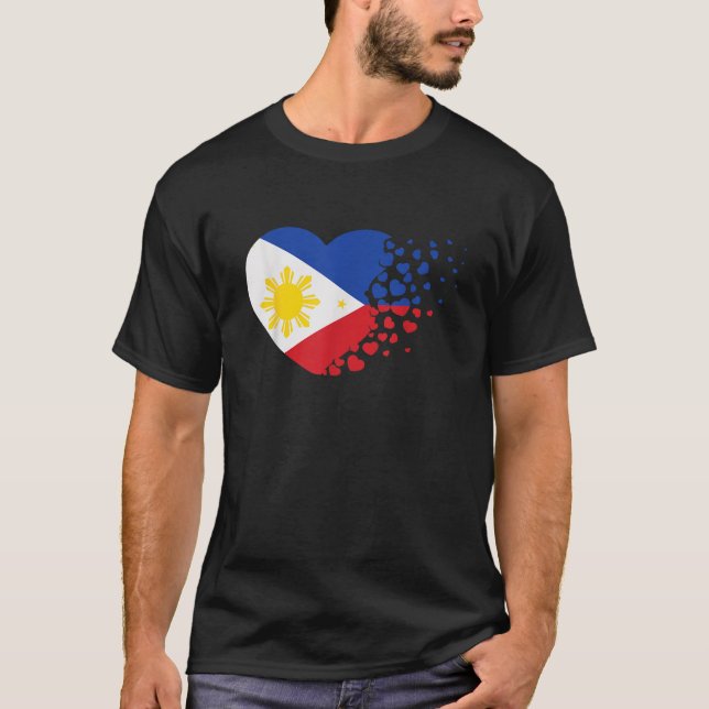 Camiseta Manila Pinoy Pride Dia de os namorados Gift Filipi (Frente)
