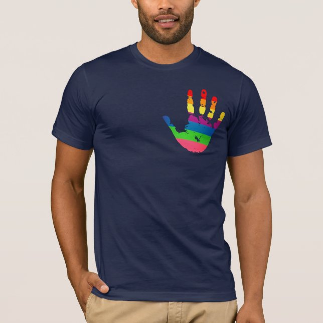 Camiseta Manipulação do Sinalizador Arco-Íris (Frente)