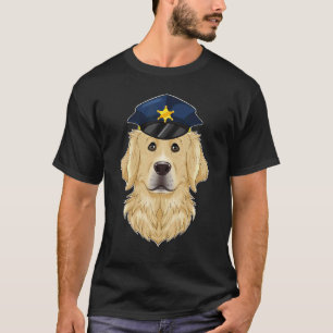 Camiseta Manipulador Canino I Cão Policial I Golden Retriev