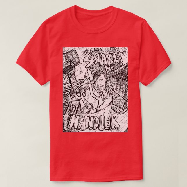 Camiseta Manipulador de Cobra (Frente do Design)