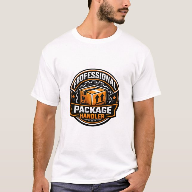 Camiseta Manipulador de Pacotes Profissional (Frente)
