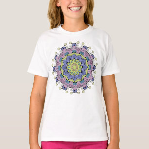 Camiseta Manipular a pintura Mandala Relógio Face 2