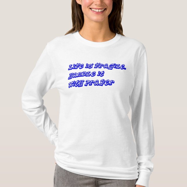 Camiseta Manipular com a oração_ (Frente)