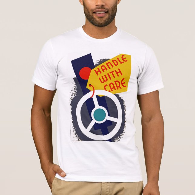 Camiseta Manipular com cuidado (Frente)