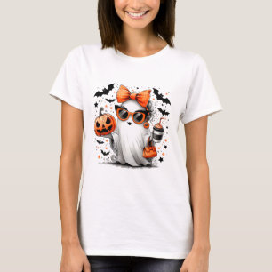Camiseta Manípulo de Cartoons Ghost Halloween Diva Cute