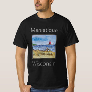 Camiseta Manistique East Breakwater Light, Michigan
