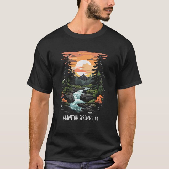 Camiseta Manitou Primavera CO EUA Scende Mountain Sunset Re (Frente)