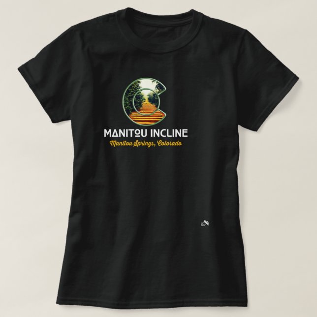 Camiseta Manitou Primaveras Incline Estado do Colorado - Lo (Frente do Design)