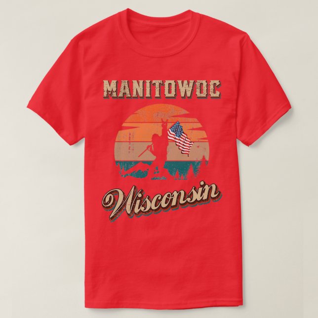 Camiseta Manitowoc Wisconsin (Frente do Design)