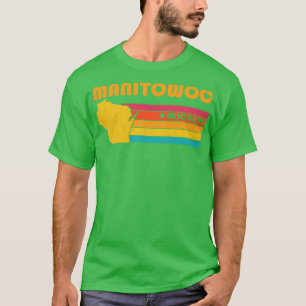 Camiseta Manitowoc Wisconsin Vintage angustiou Souvenir