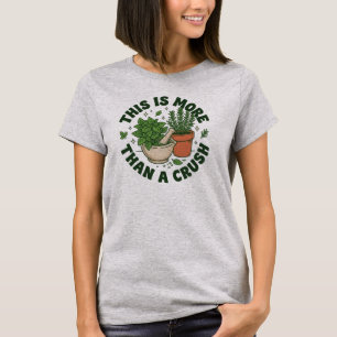 Camiseta Manjericão Engraçado Alecrim Erva Trocadilho Cozin