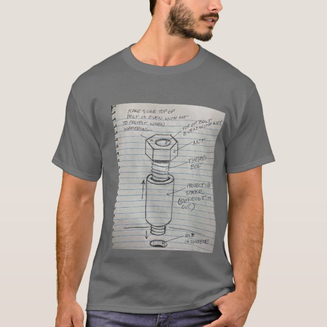 Camiseta Manly DIY Bolt T Shirt (Frente)