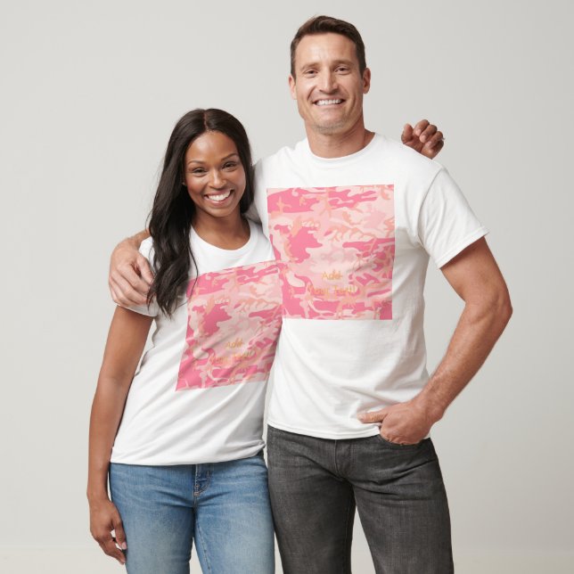 Camiseta Manly Pink Camo (Unissex)