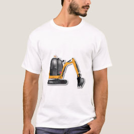 Camiseta Männer Basic T-Shirt mit witzigem Bagger-Motiv