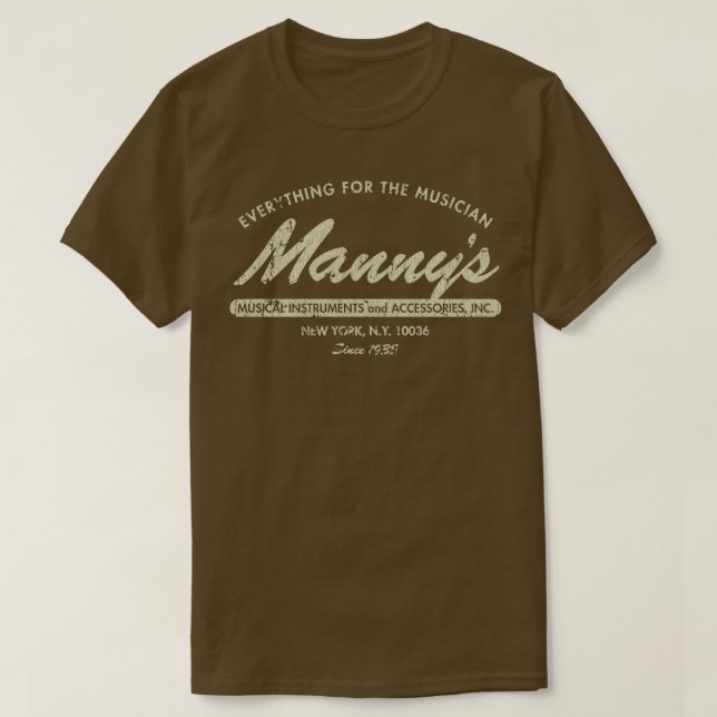Camiseta Mannys Music 1935  (Frente do Design)