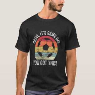 Camiseta Mano É Dia de Jogo Você Consegue - Futebol Retrô S