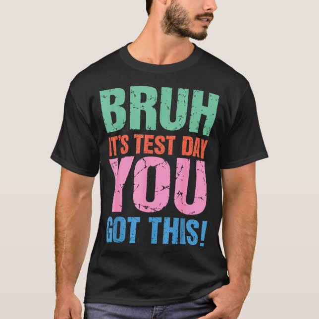Camiseta Mano É Dia De Prova Você Consegue Para Professor A (Frente)