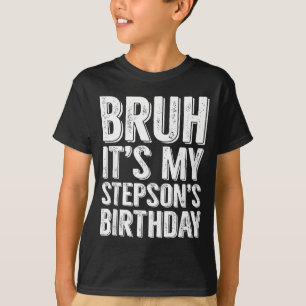 Camiseta Mano É O Aniversário Do Meu Enteado Família Do Ent