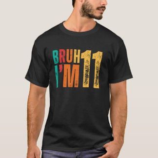 Camiseta Mano eu tenho 11 anos É meu aniversário de 11 anos