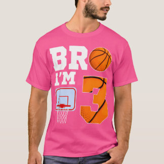 Camiseta Mano, Eu Tenho 3 Anos Tema De Basquete 3º Garoto B