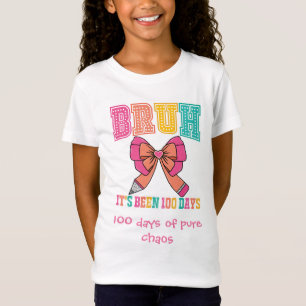 Camiseta Mano Já Se Passaram 100 Dias Lápis Laço Coquette P