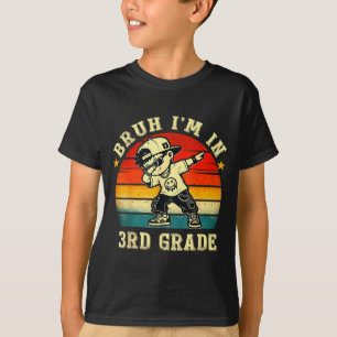 Camiseta Mano no 3º ano engraçado primeiro dia de aula meni