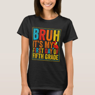 Camiseta Mano primeiro dia da quinta série retrô volta às a
