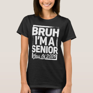 Camiseta Mano, sou um veterano de 26 anos da turma de 2026
