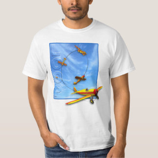 Camiseta Manobra Aerobatic do laço com avião