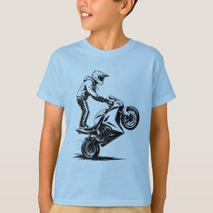 Camiseta Manobras com Moto Esportiva