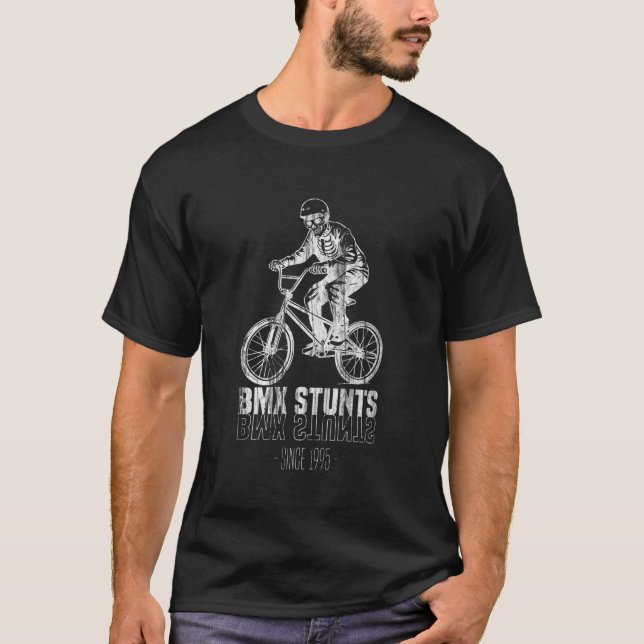 Camiseta manobras de BMX desde 1995 skeleton dirige BMX (Frente)