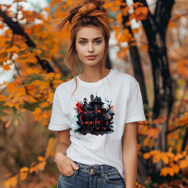 Camiseta Manoir Hanté Sombre et Mystérieux