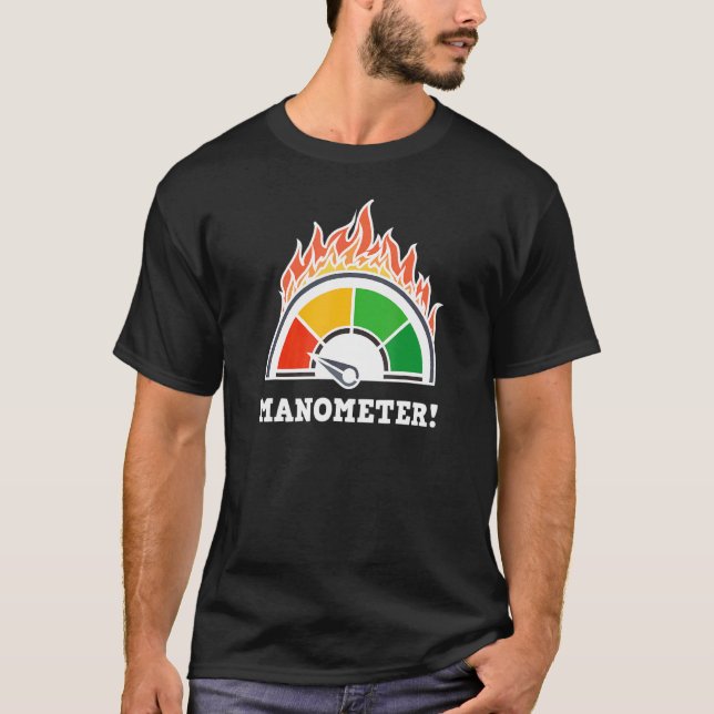 Camiseta Manômetro Com Texto Em Alemão Handwerker Home I (Frente)