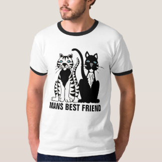 Camiseta Mans Best Friend, Cat T_shirts