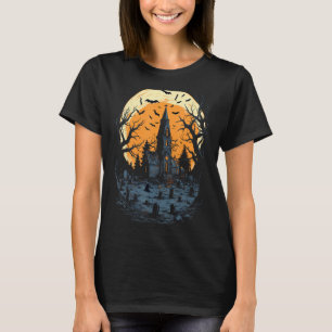 Camiseta Mansão Assombrada - Dia das Bruxas