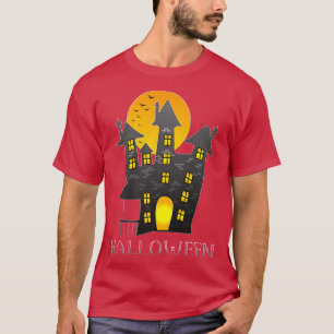 Camiseta Mansão Assombrada para Mulheres Homens Crianças Fe
