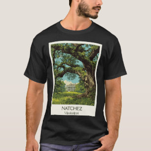 Camiseta Mansão Natchez Mississippi Histórica Antebellum Ar