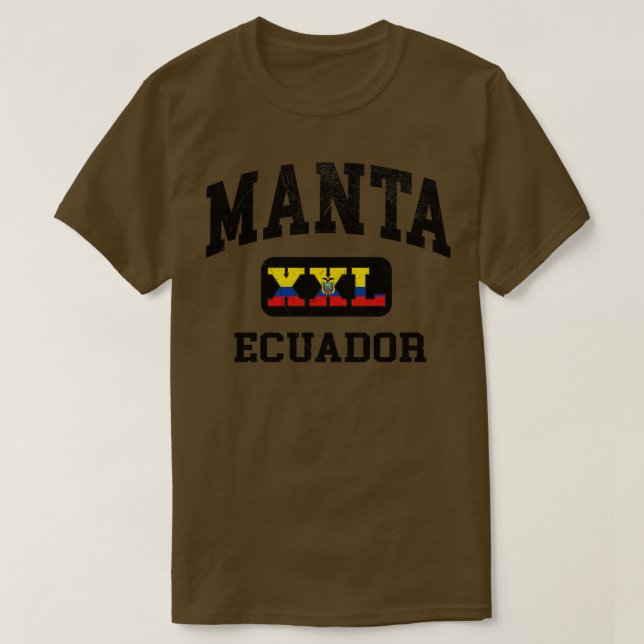 Camiseta Manta Equador XXL design Athletic (Frente do Design)