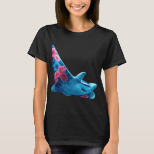 Camiseta manta floral oceânica