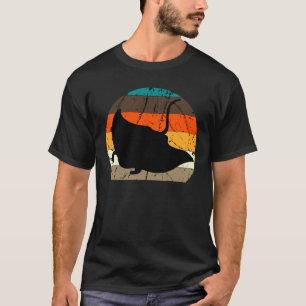 Camiseta Manta Raia Retro Vintage Peixe Stingray Oceano Bio