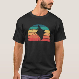 Camiseta Manta Raiada Vintage Silhueta Retro Animal Oceânic