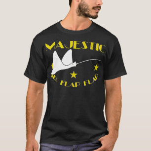 Camiseta Manta Ray, Amante de os animais do Mar Flap Maiest