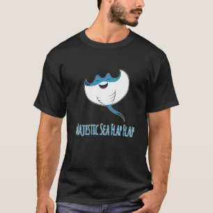Camiseta Manta Ray Animais Da Capa Do Mar Majestoso