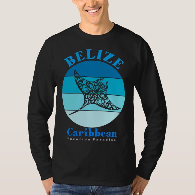 Camiseta Manta Ray Belize Ocean (Frente)