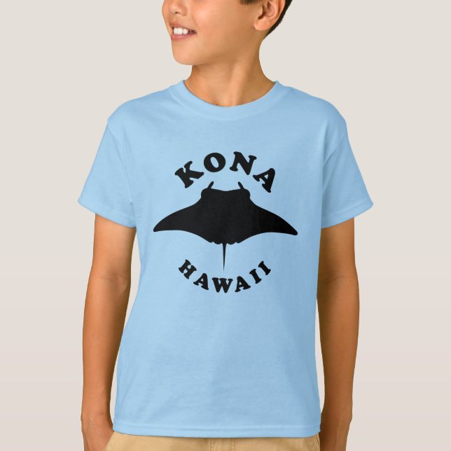Camiseta Manta Ray Diving em Kona, Havaí (Frente)