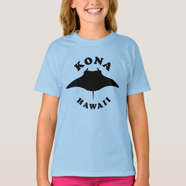 Camiseta Manta Ray Diving em Kona, Havaí (Frente)