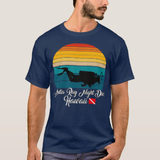 Camiseta Manta Ray Night Dive Hawaii Mergulhando