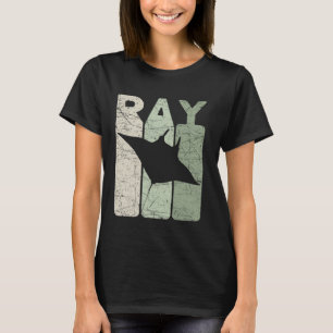 Camiseta Manta Ray Vintage Stingray Retro Oceanology
