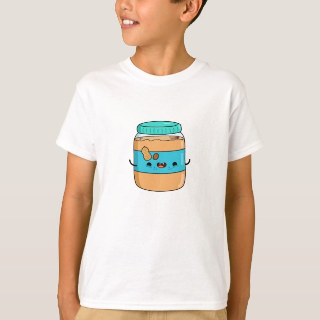Camiseta Manteiga de amendoim de Kawaii (Frente)